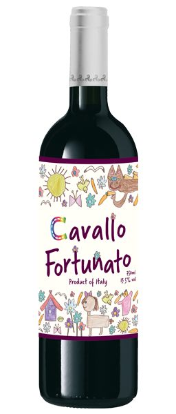 Happy New Year 2026 幸運の馬ラベルワインと