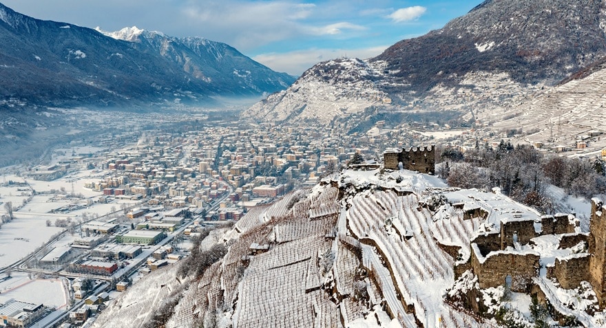 冬のヴァルテッリーナ