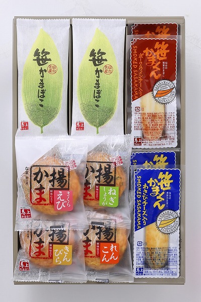 創業大正元年 馬上かまぼこ店の 『 笹かまぼこ詰合せ 』 さ-72 ― 笹