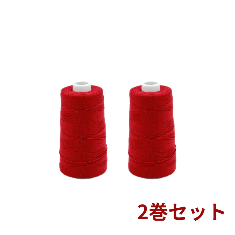 ミシン糸赤2巻セットの画像
