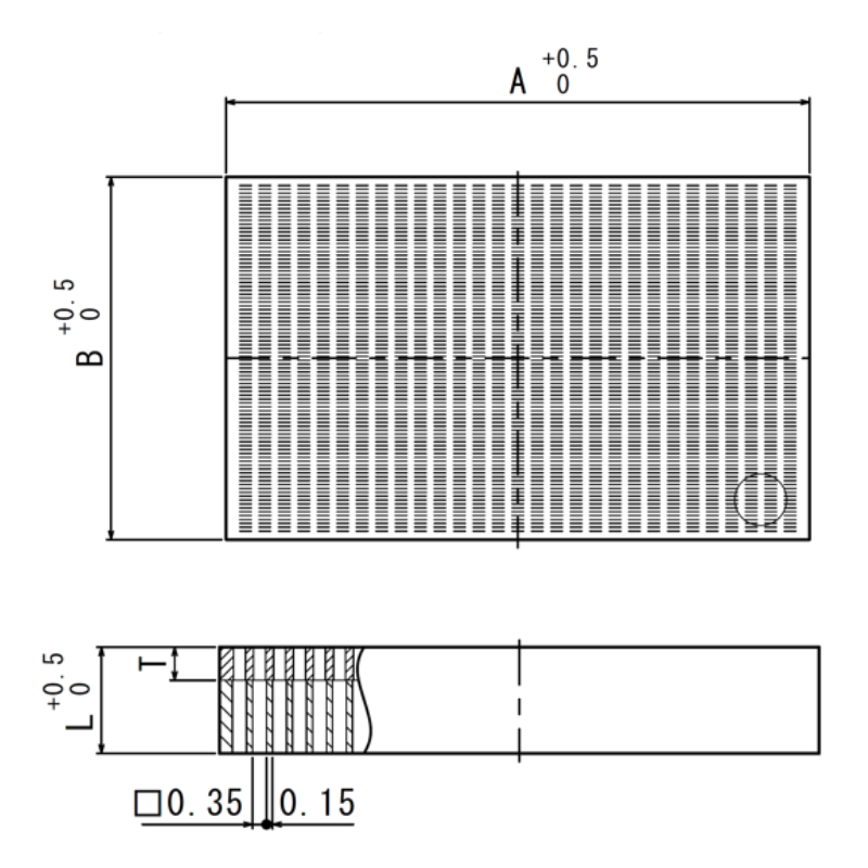 Kタイプの寸法箇所の図解説