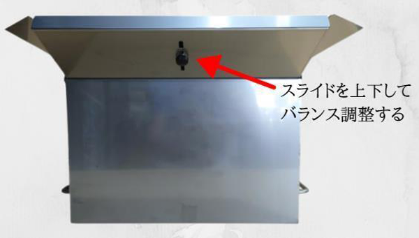 投入角度の調整