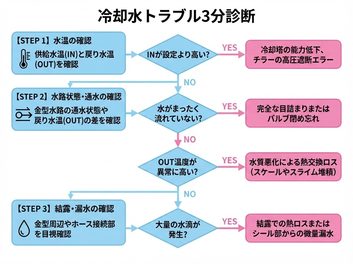 サイクルタイム急増時の3分診断フロー