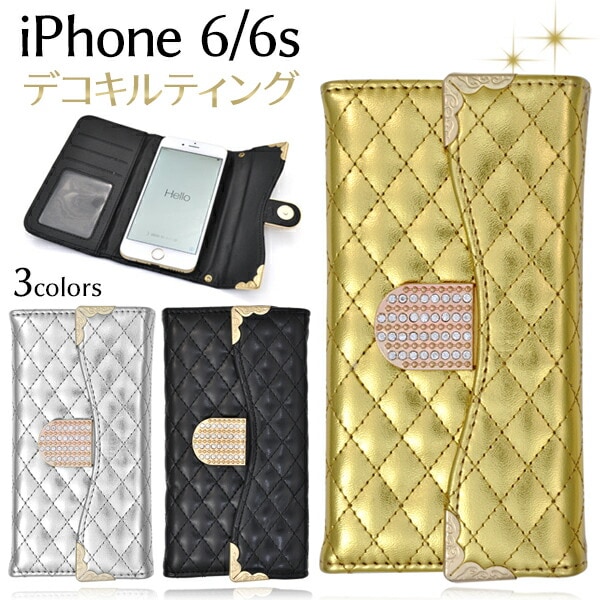 iPhone6/iPhone6S用　ゴージャスエナメルケースポーチ