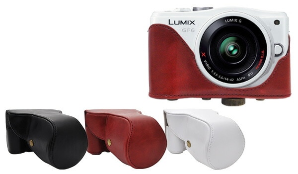Panasonic LUMIX(パナソニック ルミックス) DMC-GF6　レンズキット対応カメラケース＆ストラップ
