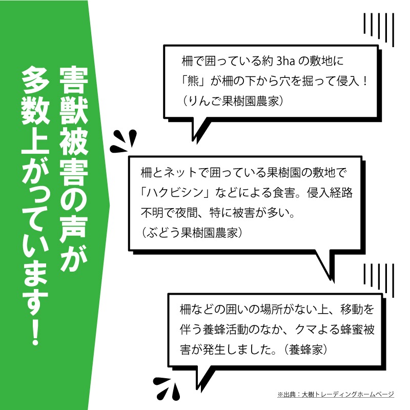 鹿・けもの警報器セット