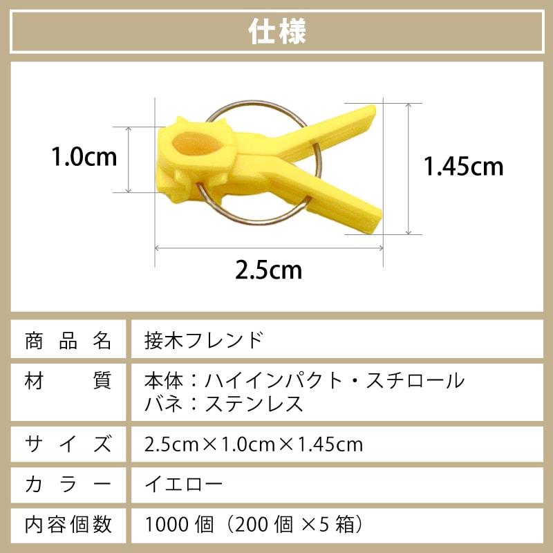 1000個接木フレンドイエロー