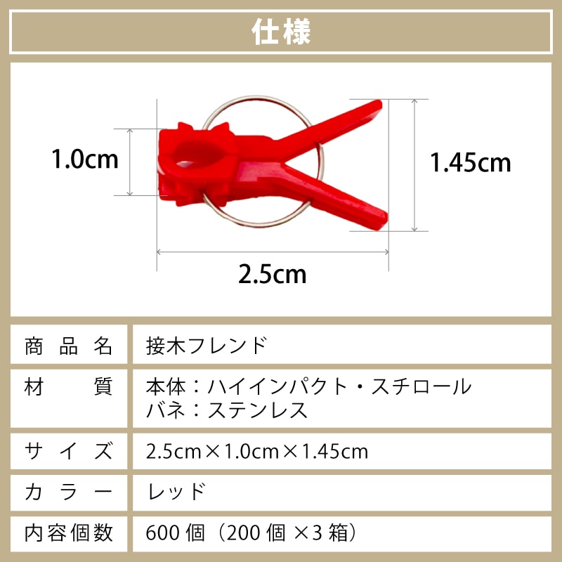 600個接木フレンドレッド