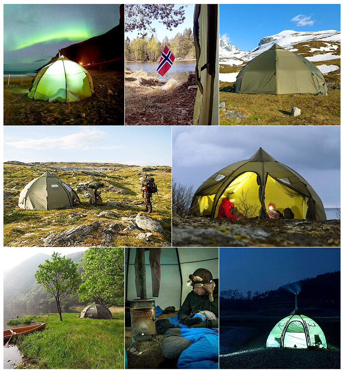 ヘルスポート バランゲルドーム アウターテント ＋ ポール Helsport Varanger Dome Outertent + Pole [  8-10人用 ]-plywood