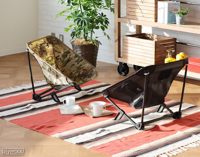 ヘリノックス ホーム タクティカル インクラインチェア [ブラック / コヨーテ] HELINOX HOME Tactical Incline  Chair-plywood