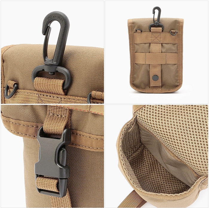 BRIEFING AT-FLAP POUCH M BRL201A52 ブリーフィング フラップ ポーチ-plywood