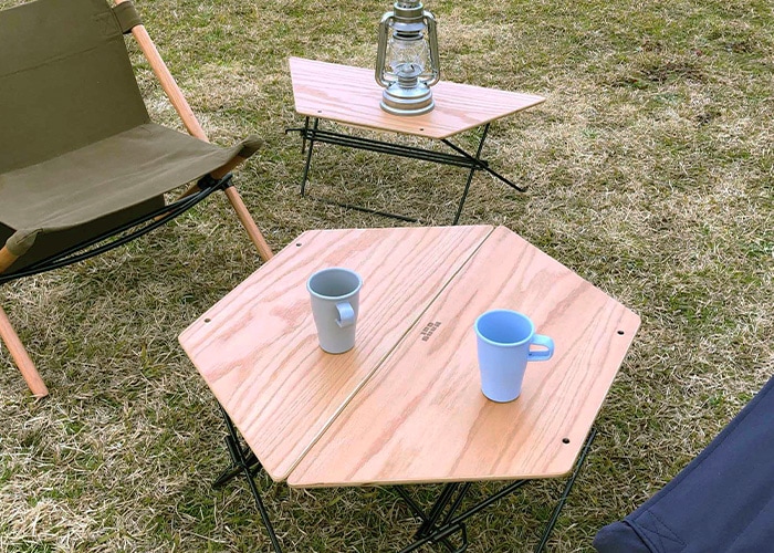 HangOut(ハングアウト) ポール ローテーブル 木製 ウッド テーブル