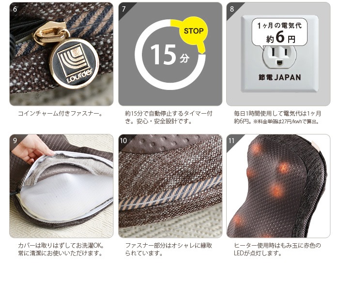 ルルド プレミアム マッサージクッション ダブルもみ Lourde Massage Cushion W Momi Ax Hcl258 新着 Plywood プライウッド