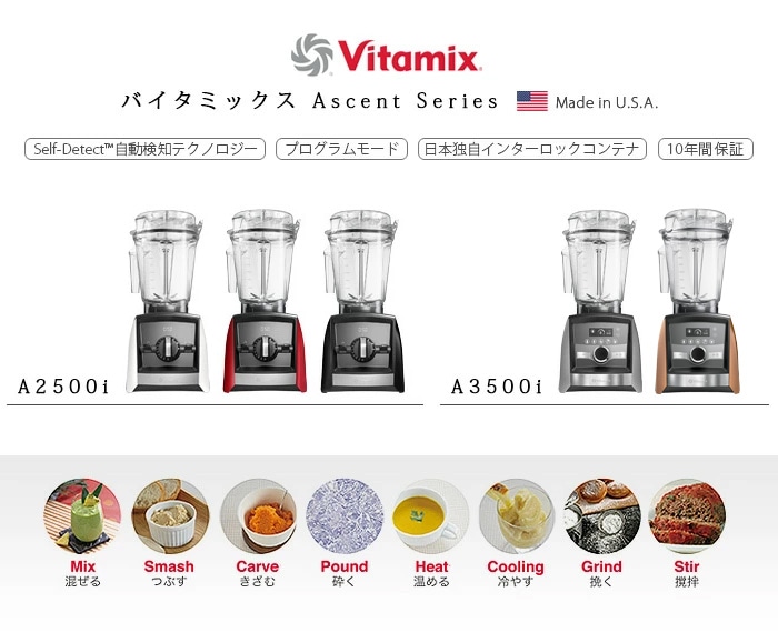 ブレンディングカップ&ボウル スターターキット Vitamix Ascent Series