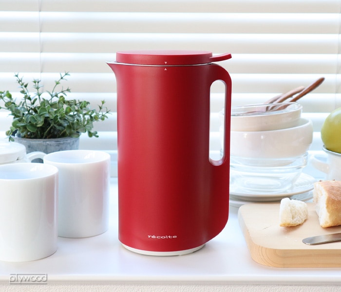 Soy＆Soup Blender レコルト ソイ＆ブレンダーレッド赤 - 調理機器