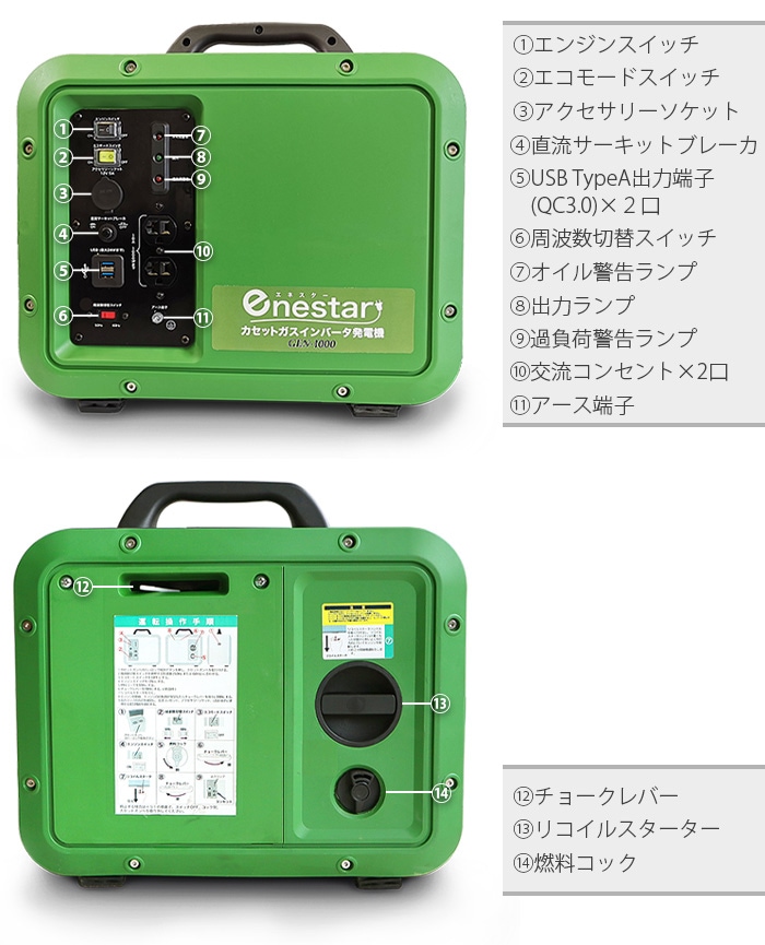 enestar カセットガス インバータ発電機 | 新着 | plywood(プライウッド)