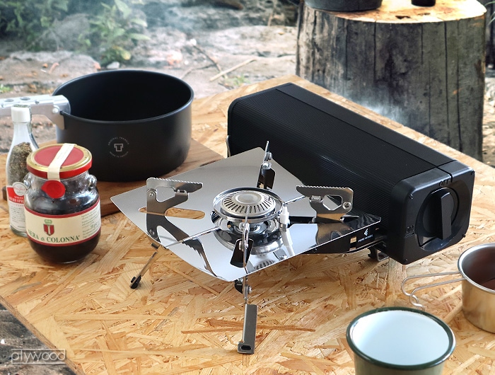 フォールディング キャンプ ストーブ ブラック FORE WINDS FOLDING CAMP STOVE FW-FS01-plywood