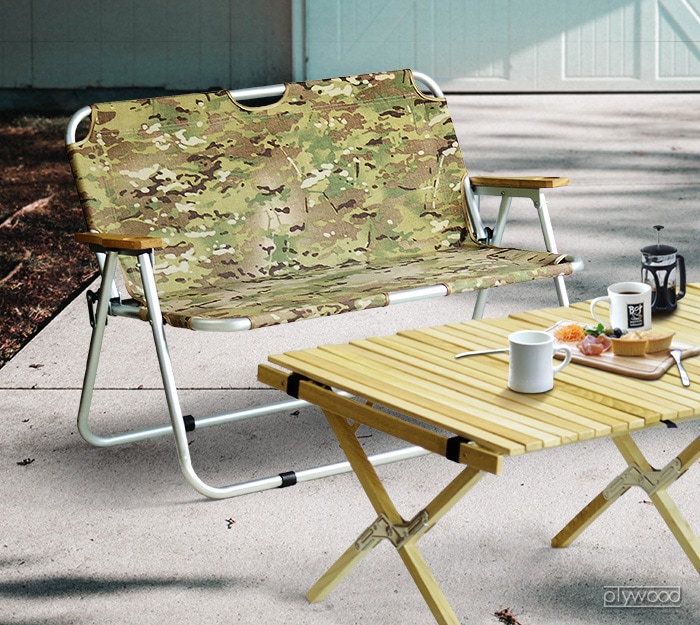 バリスティクス x ペレグリンファニチャー x アウトプットライフ フォールディング ソファ BALLISTICS × Peregrine  Furniture × OUTPUT LIFE FOLDING SOFA -Limited Edition--plywood