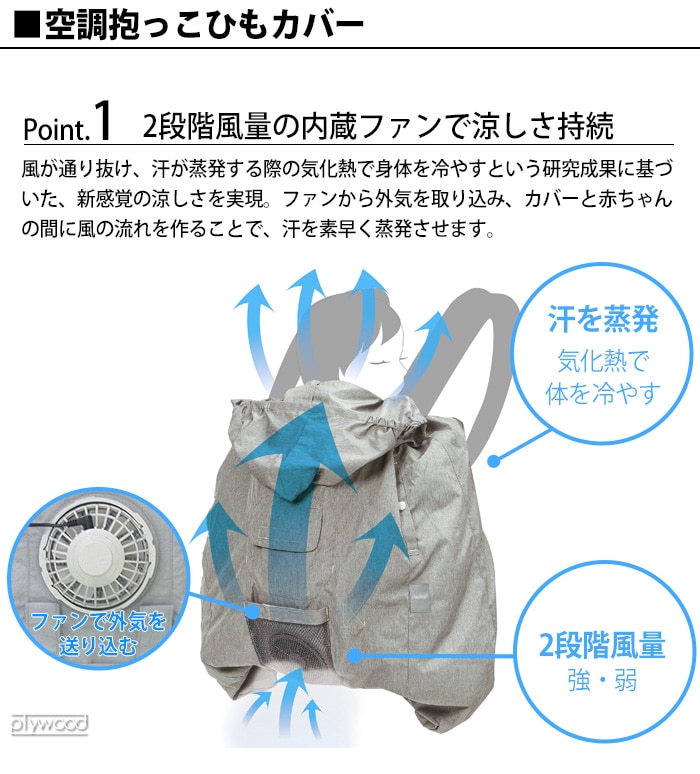 公式日本サイト 空調抱っこひもカバー | artfive.co.jp