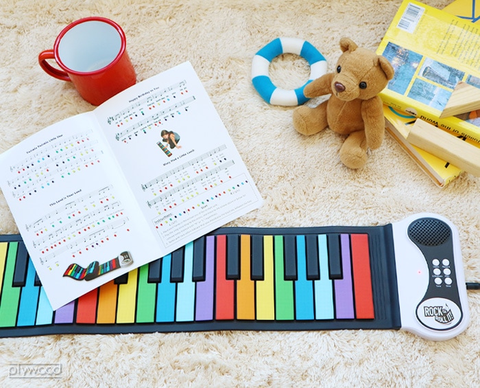 レインボーピアノ Rainbow Piano MUK-PN49CLR-Jロールピアノ 知育玩具