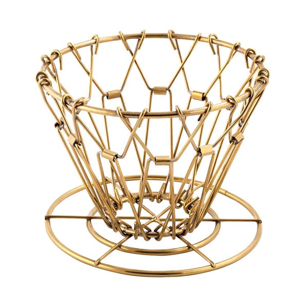 ブラスコラプシブルコーヒードリッパー [ゴールド] Brass