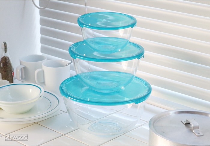 PYREX パイレックス フタつき 耐熱ガラスボウル 0.5L | キッチン,保存