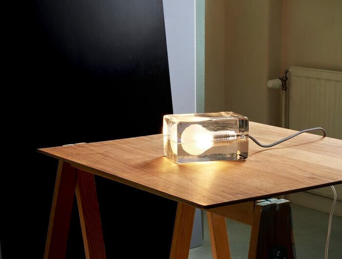 デザインハウス ストックホルム ブロックランプ Lサイズ スモーク DESIGN HOUSE Stockholm BLOCK LAMP - 1