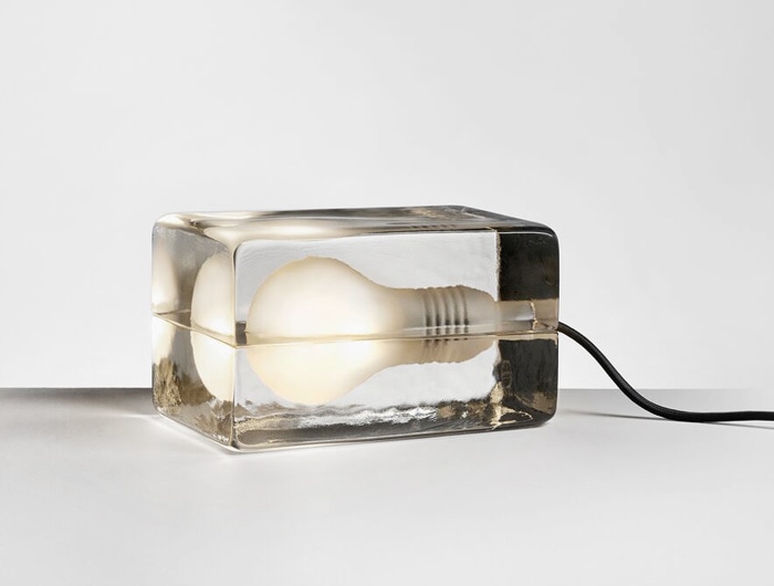 デザインハウス ストックホルム ブロックランプ Lサイズ スモーク DESIGN HOUSE Stockholm BLOCK LAMP - 5