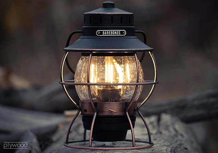 ベアボーンズ レイルロード ランタン 20230010007000 BAREBONES Railroad Lantern LED-plywood