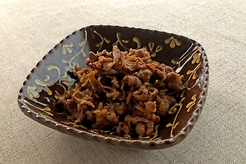 牛肉と生姜の炒め煮