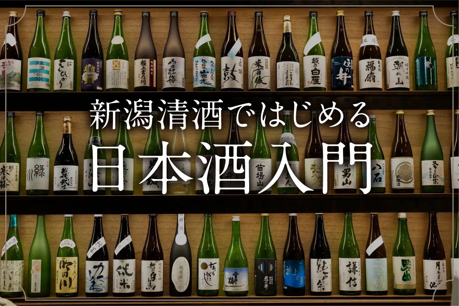 新潟清酒ではじめる日本酒入門