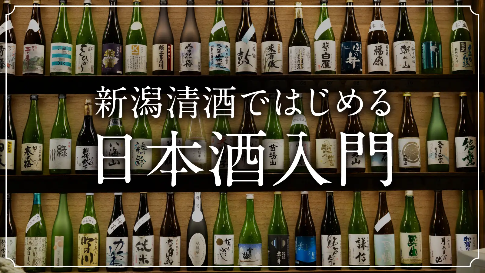新潟清酒ではじめる日本酒入門