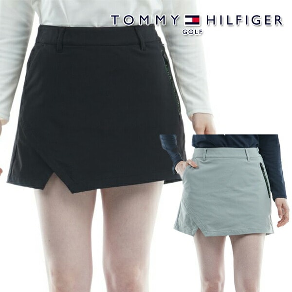 トミーヒルフィガー 2022年秋冬モデル レディース スリット ナイロン キュロット THLA253 【22】TOMMY  HILFIGER-パワーゴルフ（PowerGolf）本店