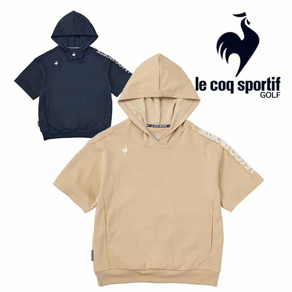 ルコック 2023年秋冬モデル レディース スフレダンボール 半袖フーディー QGWWJL52【23】le coq sportif  [ルコックスポルティフ]-パワーゴルフ（PowerGolf）本店