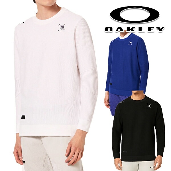 オークリー 2023年秋冬モデル メンズ SKULL SURFACE SWEATER CREW セーター FOA405744  OAKLEY【23】-パワーゴルフ（PowerGolf）本店