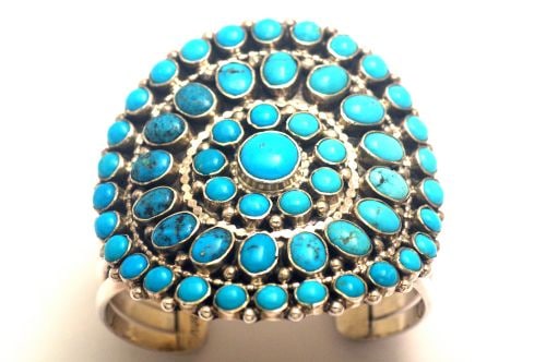 ナバホ　Navajo Tonya June Rafael ペンダントトップ ナバホバングル Tonya Raffael作 《スリーピングビューティ＆キング