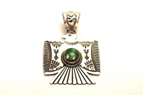 【POWWOWナゲッツ】 ナバホペンダント　ダレル・キャドマン作 《サンダーバード/ソノラン》