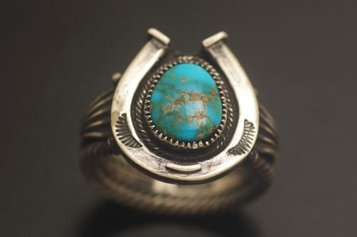 ナバホリング スティーブ・アルビソ作 《馬蹄/ローンマウンテン