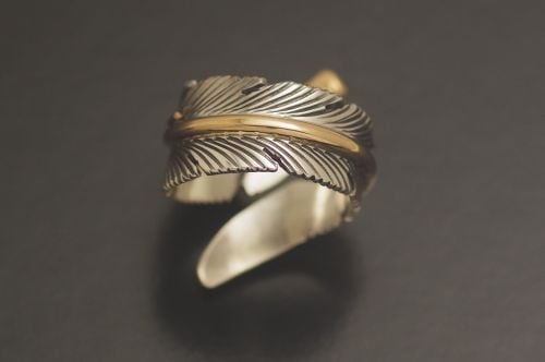 ナバホリング ハーヴィー・メイス作 《フェザー/12KGF》 18号 ナバホリング ハーヴィー・メイス作 《フェザー/12KGF》 18号