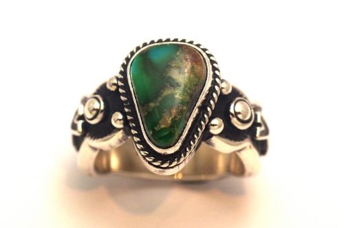 【POWWOWナゲッツ】 ナバホリング デリック・ゴードン作 《ソノラン》 22号