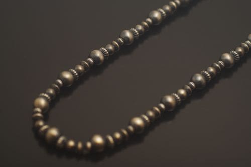 インディアンジュエリー　ハンドメイドチェーン　約５０センチ ネイティブチェーン 50cm 《ハンドメイド/コンビネーション