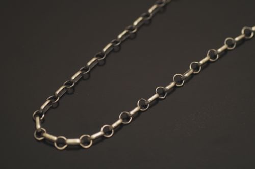 シルバーチェーン 50cm 《丸＆あずき・コンビチェーン》 ｜ POWWOW