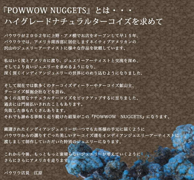 POWWOWナゲッツ,ペンダント ｜ POWWOW（パウワウ） － インディアン