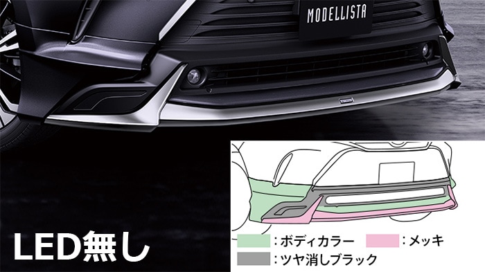 ハリアー80系 ガソリン/HEV車専用 モデリスタ フロントスポイラー GRAN