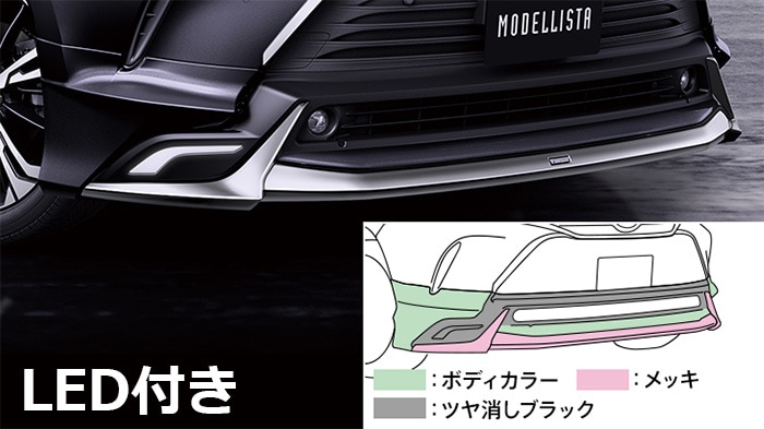 ハリアー80系 ガソリン/HEV車専用 モデリスタ フロントスポイラー GRAN