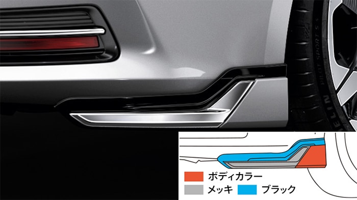 クラウン専用 モデリスタ リアスパッツ TAILORED MODE STYLE｜エアロ