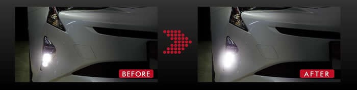 プリウス50系専用 LEDデイライトキット(光量UPタイプ)-プリウスパーツ専門店　プリウスカスタムドットコム