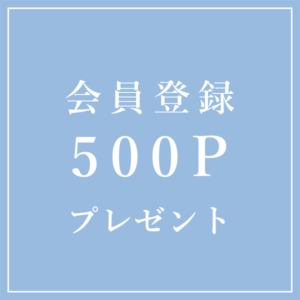 会員登録で500ポイントプレゼント