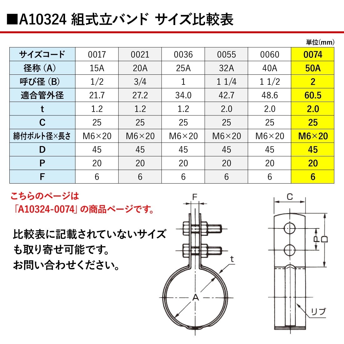 サイズ比較表
