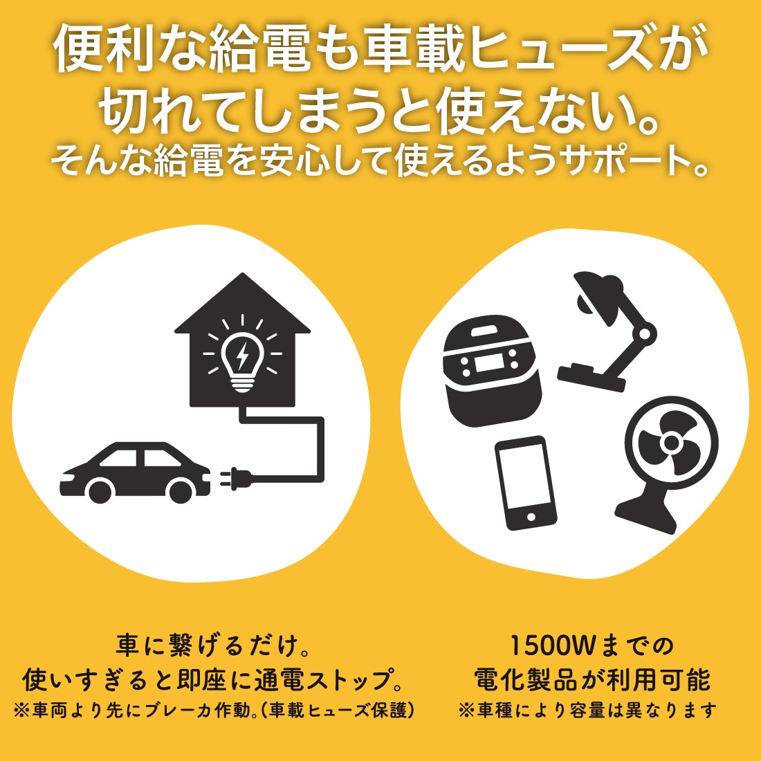 給電を安心して使えるようにサポート